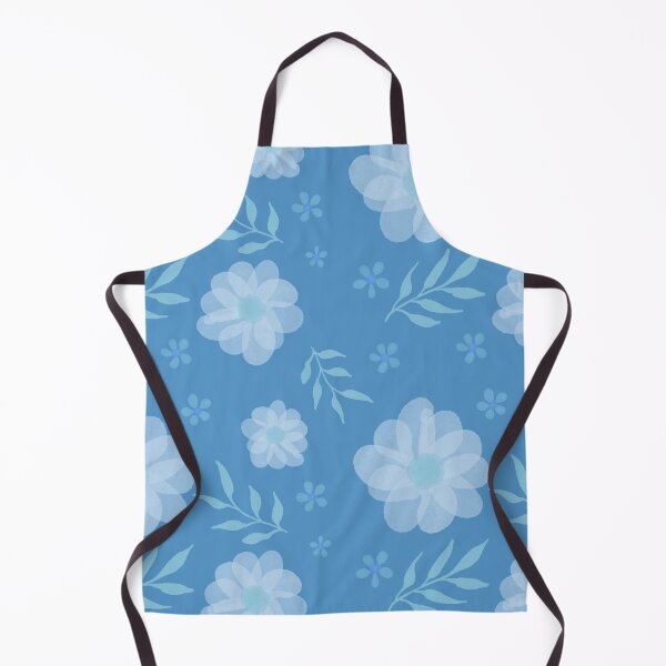 Item preview, Blue Floral Pattern - Watercolour designed and sold by TheBubblyType.