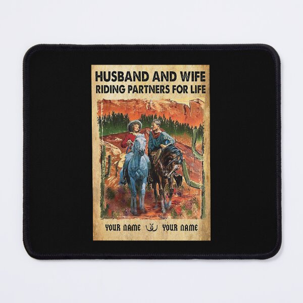 Item preview, Husband And Wife Riding Partners For Life Hores  designed and sold by AleehaZenger.
