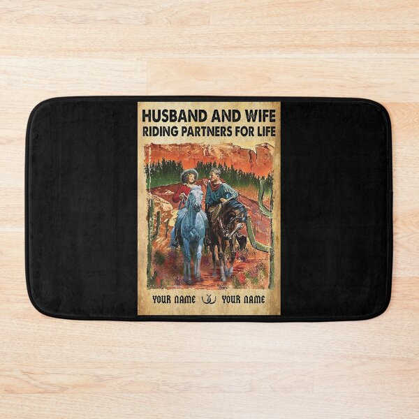 Item preview, Husband And Wife Riding Partners For Life Hores  designed and sold by AleehaZenger.