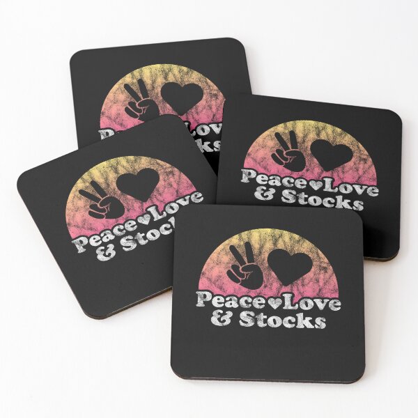 Item preview, Peace Love and Stocks Stock Market designed and sold by Azhalltorm.