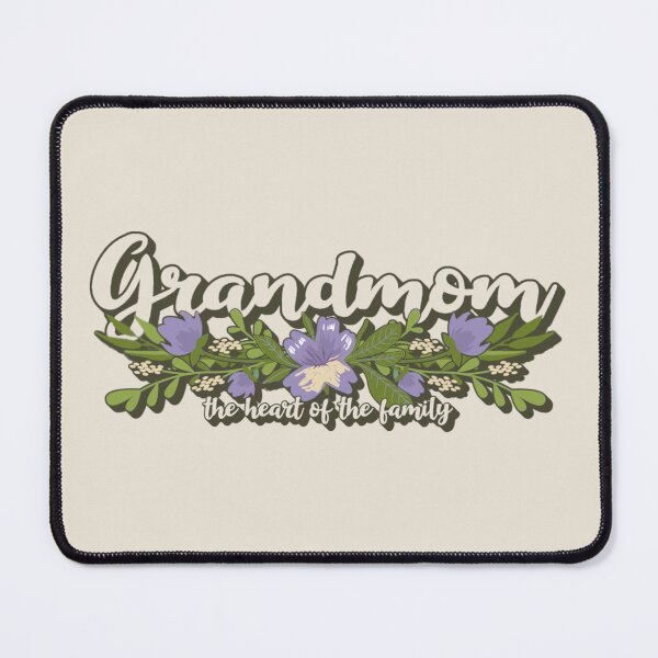 Item preview, Grandmom, The Heart Of The Family, Beautiful Flower Design For Grandmothers, Perfect For Mother's Day designed and sold by TrulyEpoque.