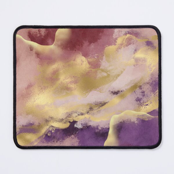 Item preview, Colorful Gold Textured Abstract Marble Art Print designed and sold by meggydesigns.