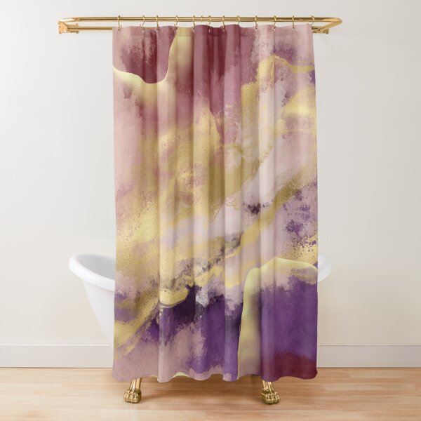 Item preview, Colorful Gold Textured Abstract Marble Art Print designed and sold by meggydesigns.