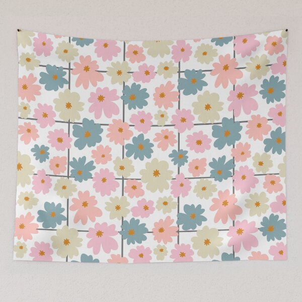 Item preview, Floral Grid designed and sold by PeachyLitchi.