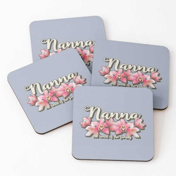 Item preview, Nanna, The Heart Of The Family, Beautiful Orchid Design For Grandmothers, Perfect For Mother's Day designed and sold by TrulyEpoque.