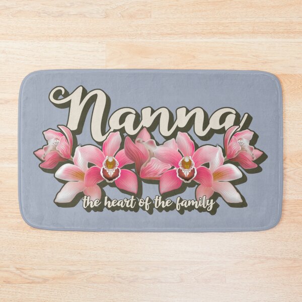 Item preview, Nanna, The Heart Of The Family, Beautiful Orchid Design For Grandmothers, Perfect For Mother's Day designed and sold by TrulyEpoque.