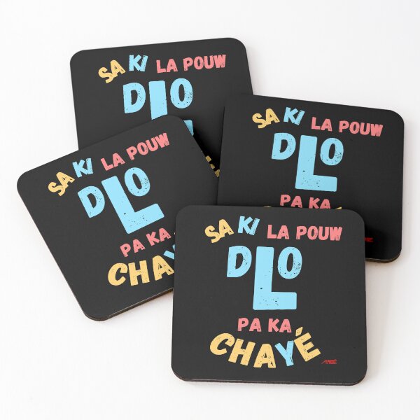 Item preview, Sa Ki La Pouw Dlo Pa Ka Chayé - Guadeloupe Creole Proverb - Motivation - Faith - Trust - Pastel Text designed and sold by Apikoedesign.