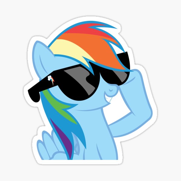 Item preview, Rainbow Dash Sunglasses designed and sold by Nerd Shirts.