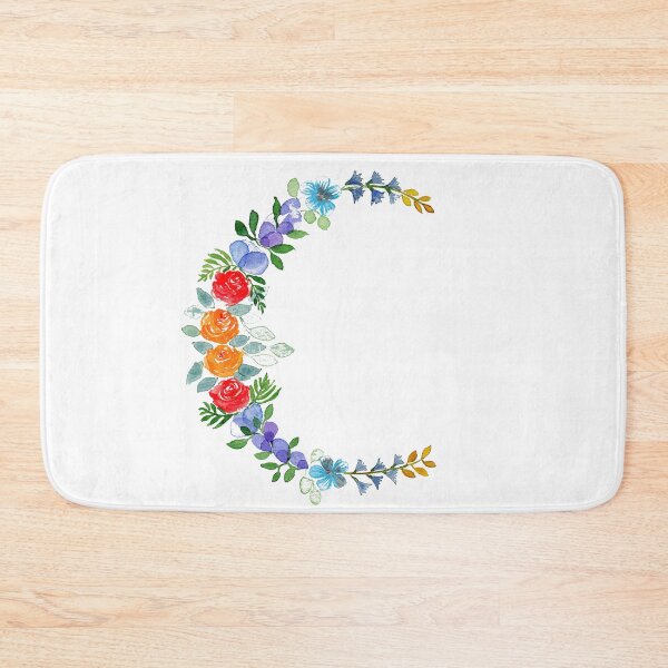 Item preview, Flower wreath in crescent shape designed and sold by Cacatuart.