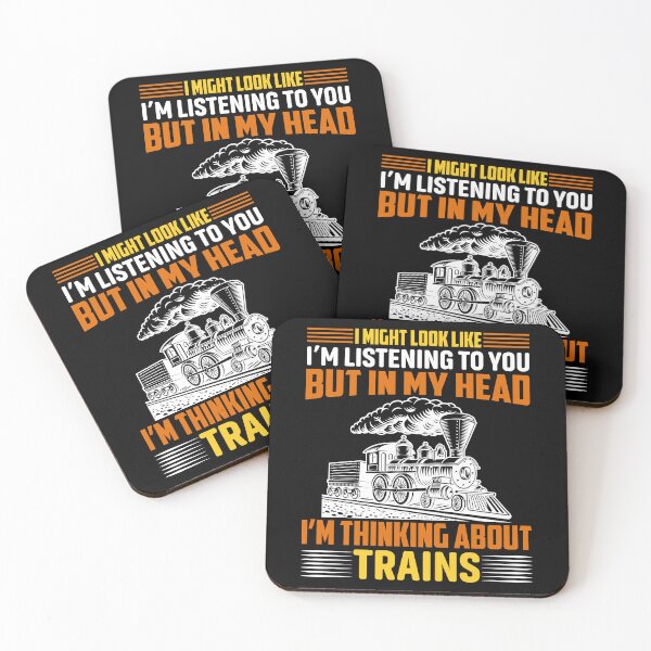 Item preview, I Might Look Like I'm Thinking About Trains designed and sold by Joxxio.