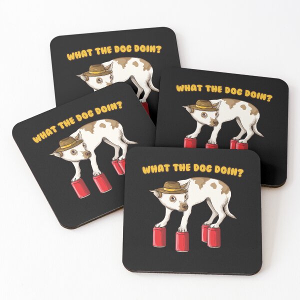 Item preview, What The Dog Doin Funny Ironic Dank Meme designed and sold by Toralloisa.