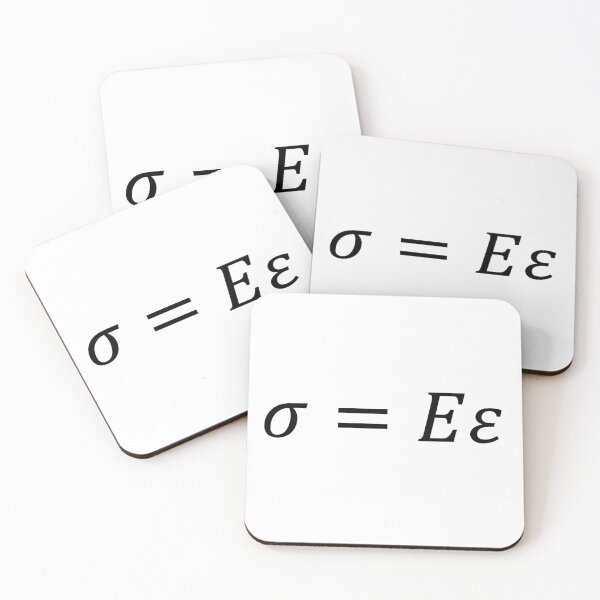 Item preview, hooke's law for linear deformation, mechanical engineering basics designed and sold by NoetherSym.
