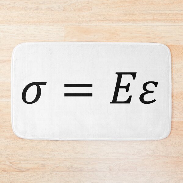 Item preview, hooke's law for linear deformation, mechanical engineering basics designed and sold by NoetherSym.