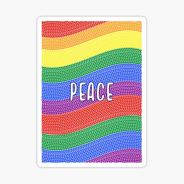 Peace colorful Sticker