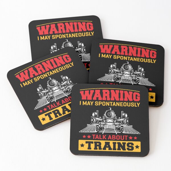 Item preview, Warning I May Spontaneously Talk About Trains designed and sold by Joxxio.