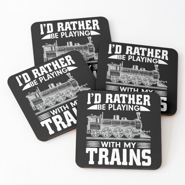 Item preview, I'd Rather Be Playing With My Trains designed and sold by Joxxio.