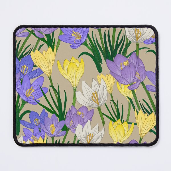 Item preview, Crocuses Purple and Yellow designed and sold by Sanna Kuusimurto.