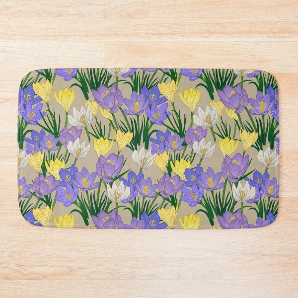 Item preview, Crocuses Purple and Yellow designed and sold by Sanna Kuusimurto.