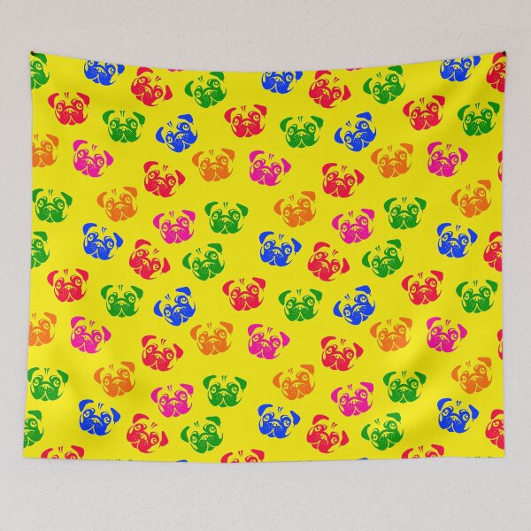 Item preview, Colorul Pug Dog Funny Design designed and sold by DV-LTD.