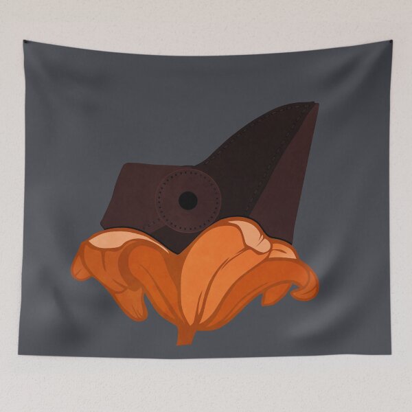 Item preview, Plague doctor flower - orange designed and sold by BRU Design.