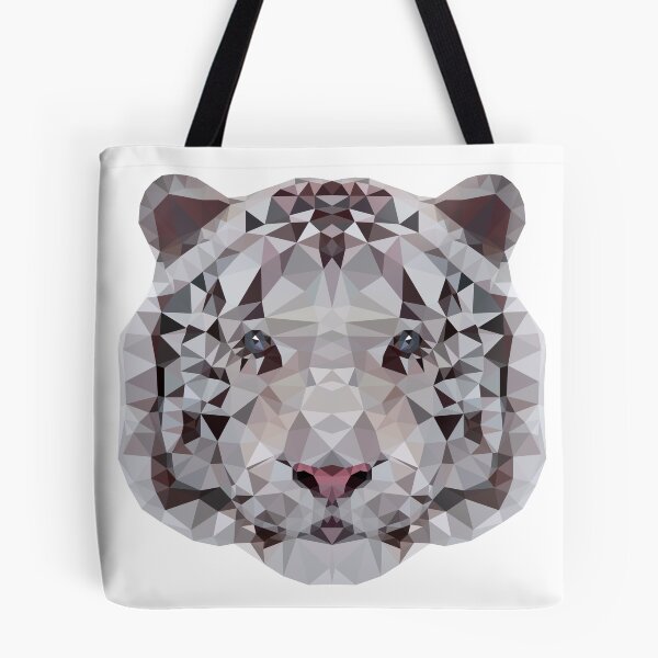 Item preview, Polygon Tiger - White designed and sold by illustratorg.