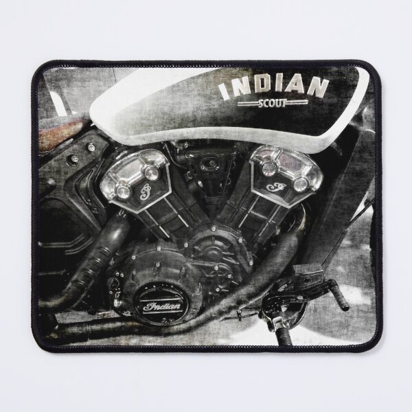 Item preview, Stunning Grungy Image of Indian Scout Motorcycle designed and sold by ClownFishArts.