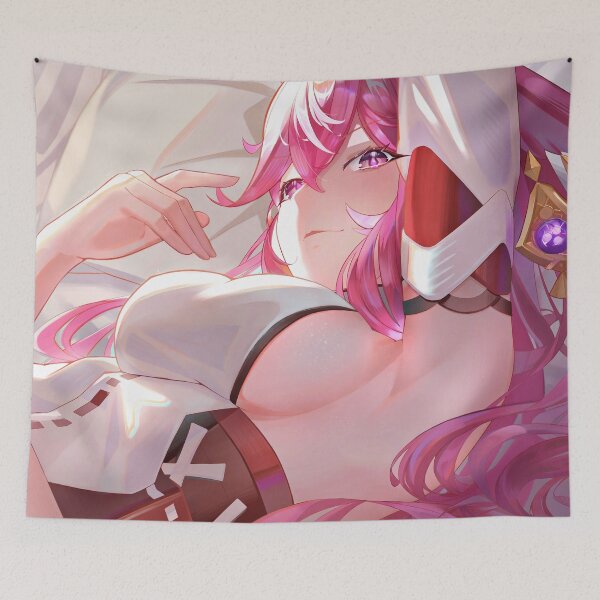 Item preview, Relaxing Guuji Yae Genshin Impact designed and sold by genshinwaifus.
