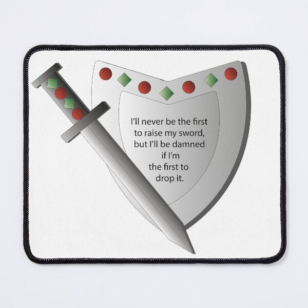 Item preview, Sword and Shield Quote designed and sold by NiWonderland.