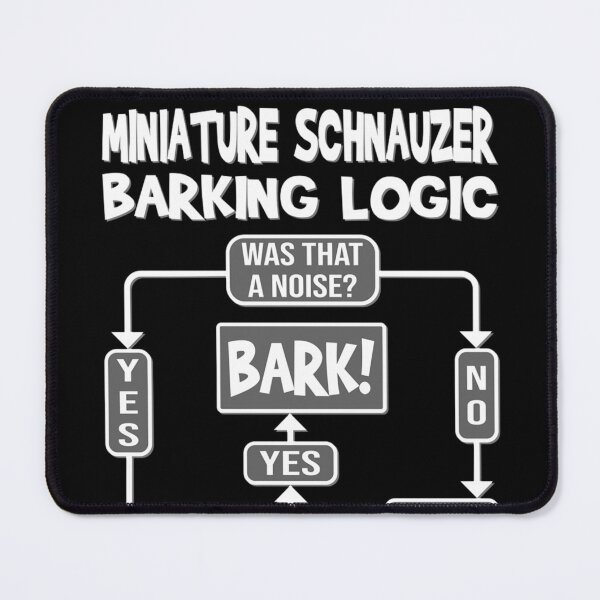 Item preview, Dog Barking Logic funny dog gift Funny Miniature Schnauzer designed and sold by Azhalltorm.