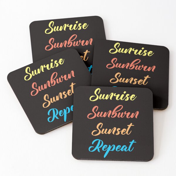 Item preview, Sunrise Sunburn Sunset Vacation Beach Traveler Island Ocean designed and sold by TomGiantDesigns.