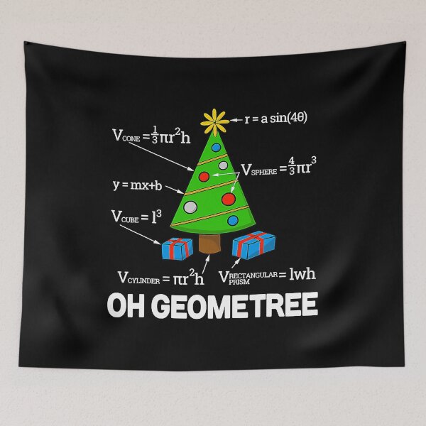 Item preview, Funny Math Geometry Christmas Tree GeomeTree Teacher designed and sold by Sara-Quinn.