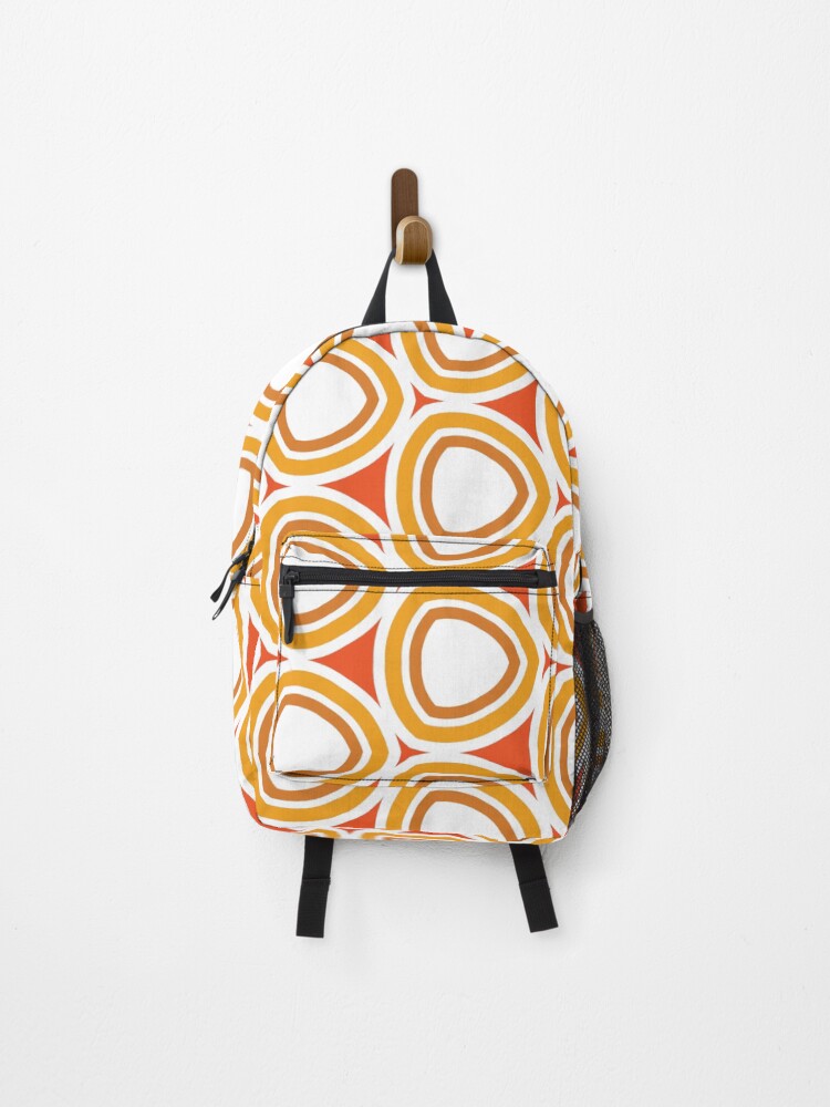 Thumbnail 1 of 3, Backpack, Bright Abstract Geometric Triangle Pattern designed and sold by MclaughlinGifts.