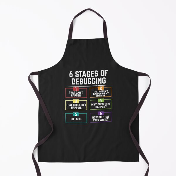 Item preview, 6 Stages Of Debugging Computer Programming Essential Essential T-Shirt designed and sold by BrandonBolton.