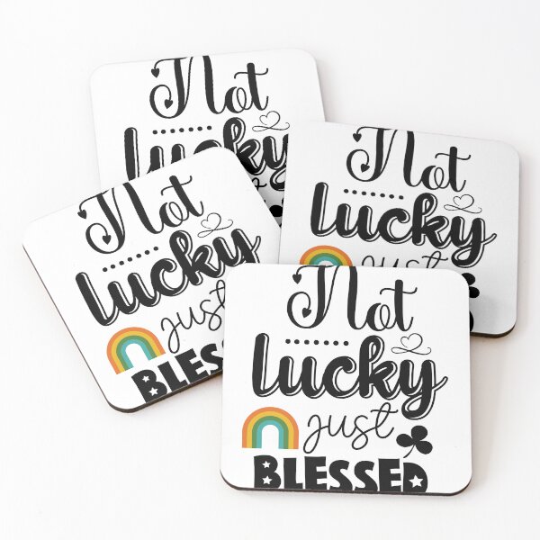 Item preview, Not Lucky Just Blessed designed and sold by Yakuzads.