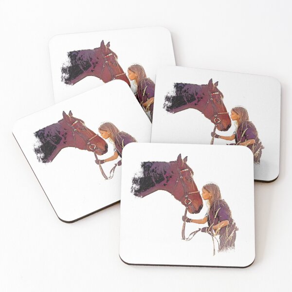 Item preview, Girl Kissing Horse Sticker designed and sold by ibuddy.