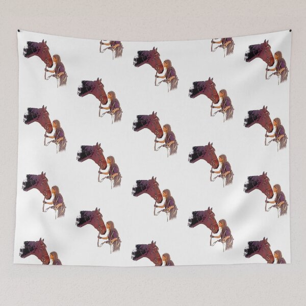 Item preview, Girl Kissing Horse Sticker designed and sold by ibuddy.