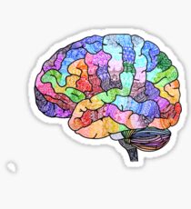 The Rainbow Brain Sticker