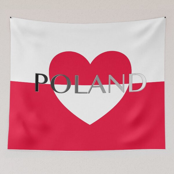 Item preview, National Flag of Poland - Polska - Rzeczpospolita Polska - High Quality Image designed and sold by Picturestation.