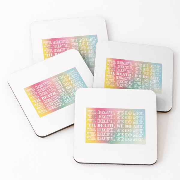 Item preview, 'Til Death, we do art.colorful background. Artist designed and sold by TZBINOU.