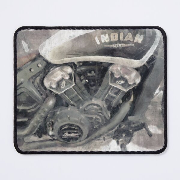 Item preview, Great watercolor art of Indian Scout motorcycle designed and sold by ClownFishArts.