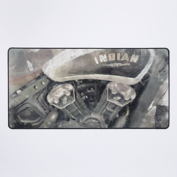 Item preview, Great watercolor art of Indian Scout motorcycle designed and sold by ClownFishArts.