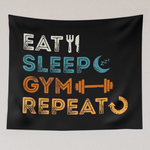 Item preview, Eat Sleep Gym Repeat designed and sold by Mariel  Toigo.