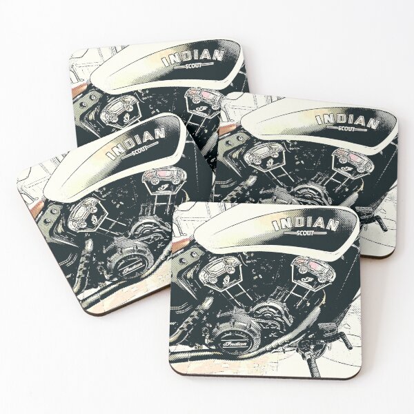 Item preview, Striking image of Indian Scout gets half-toned designed and sold by ClownFishArts.