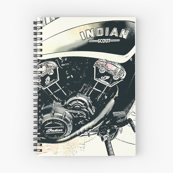 Item preview, Striking image of Indian Scout gets half-toned designed and sold by ClownFishArts.