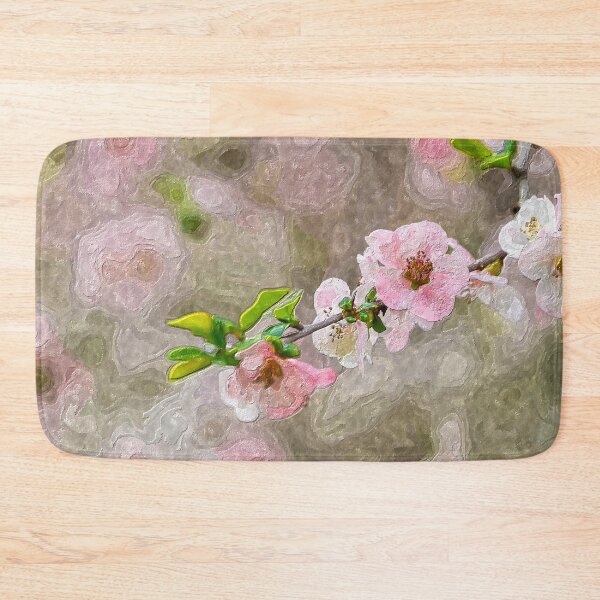 Item preview, Pink Flowering Quince Branch Painterly designed and sold by mljdwhite.
