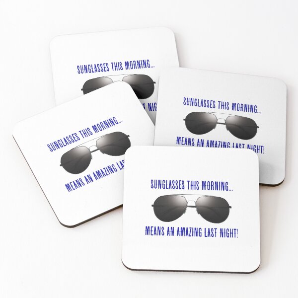 Item preview, Sunglasses This Morning…! Blue (on White) designed and sold by PawsitiveMum.