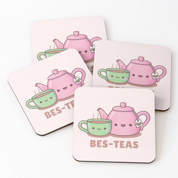 Item preview, Cute Teacup and Teapot Bes Teas Besties designed and sold by rustydoodle.