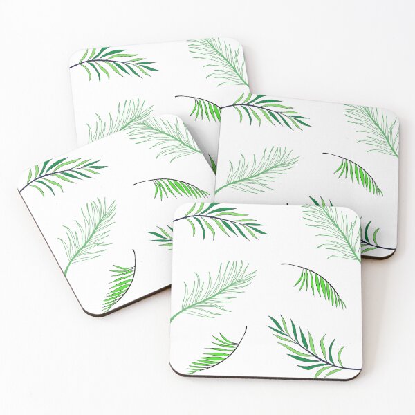 Item preview, Green palm leaves designed and sold by Girlinthecloud.