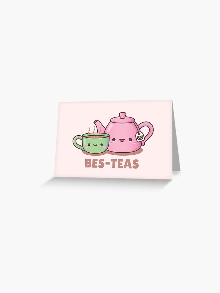 Cute Teacup and Teapot Bes Teas Besties Tea Pun - Bestie - Magnet