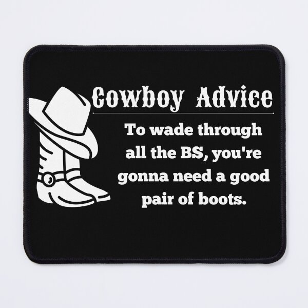 Item preview, Cowboy Advice designed and sold by DaydreamerDzine.